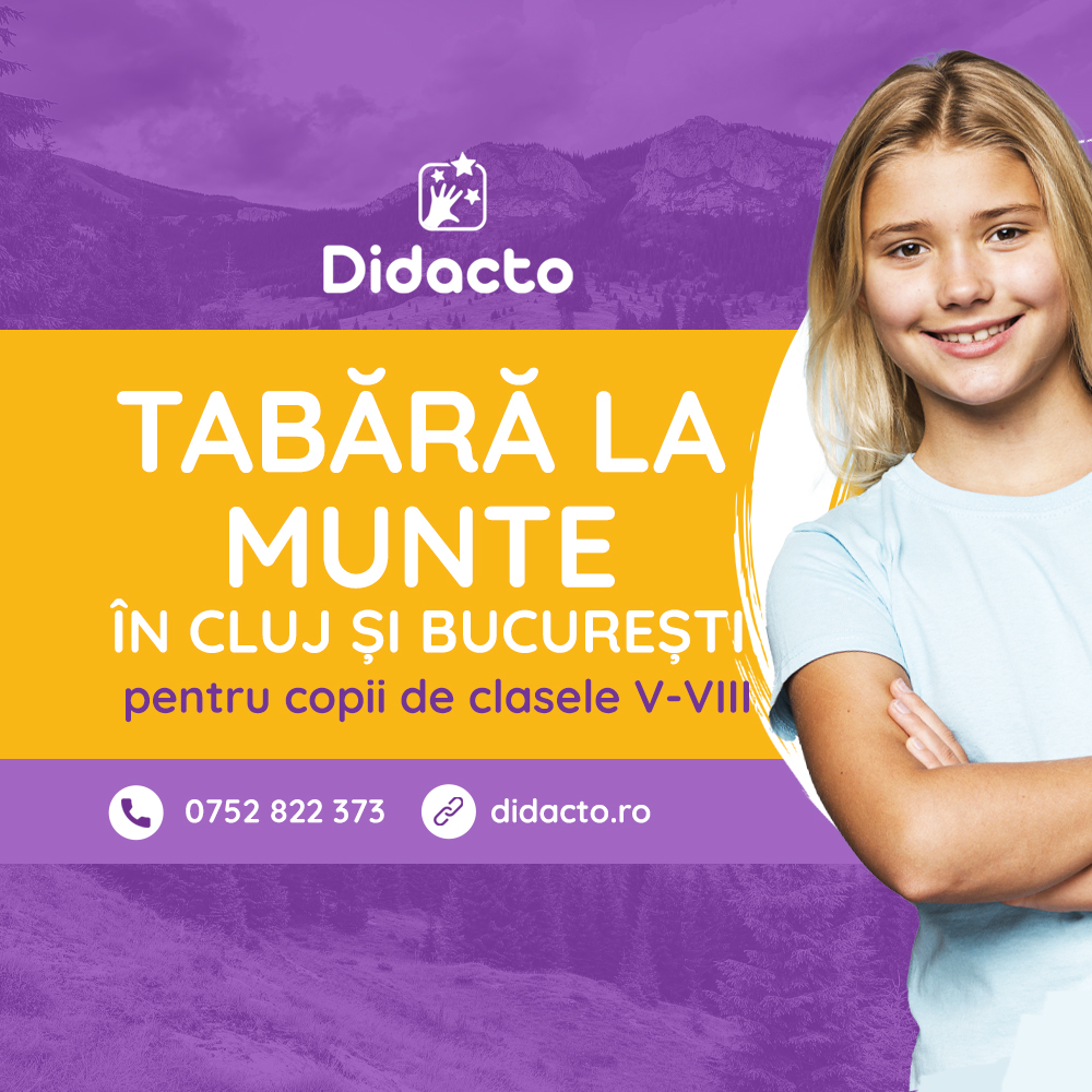 Tabara de vara la munte pentru copii in Cluj și București