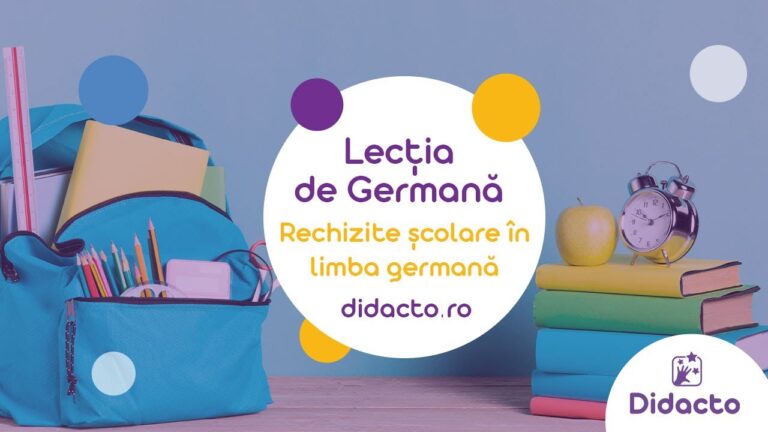 Rechizitele in germana