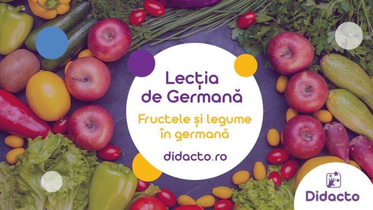 legumele si fructele in germana