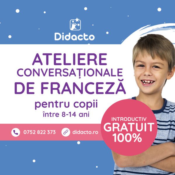 Atelier total gratuit de franceză pentru copii