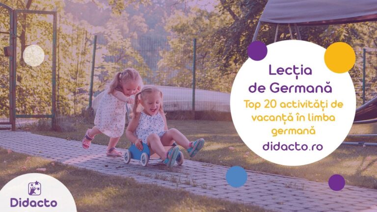 activități de vacanță in germană