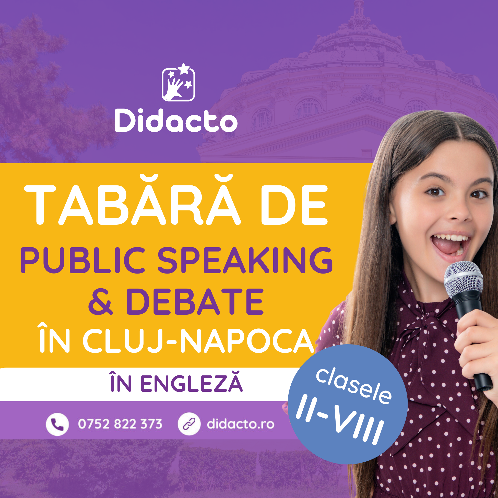 Tabără în engleză în Cluj: Public Speaking & Debate 1